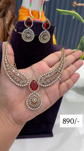 Beautiful kanti style necklace