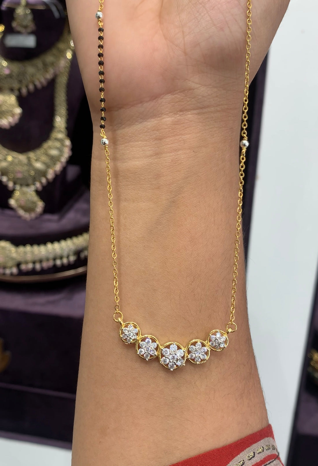 Beautiful Daimond Replica Blck beads