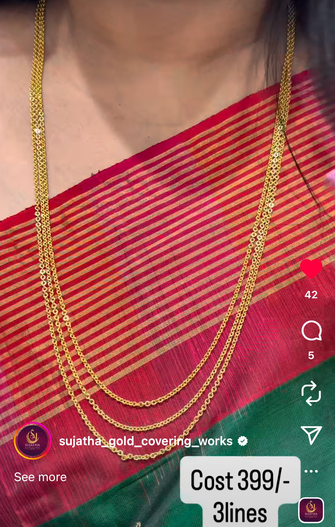 Beautiful 3 line chandraharam
