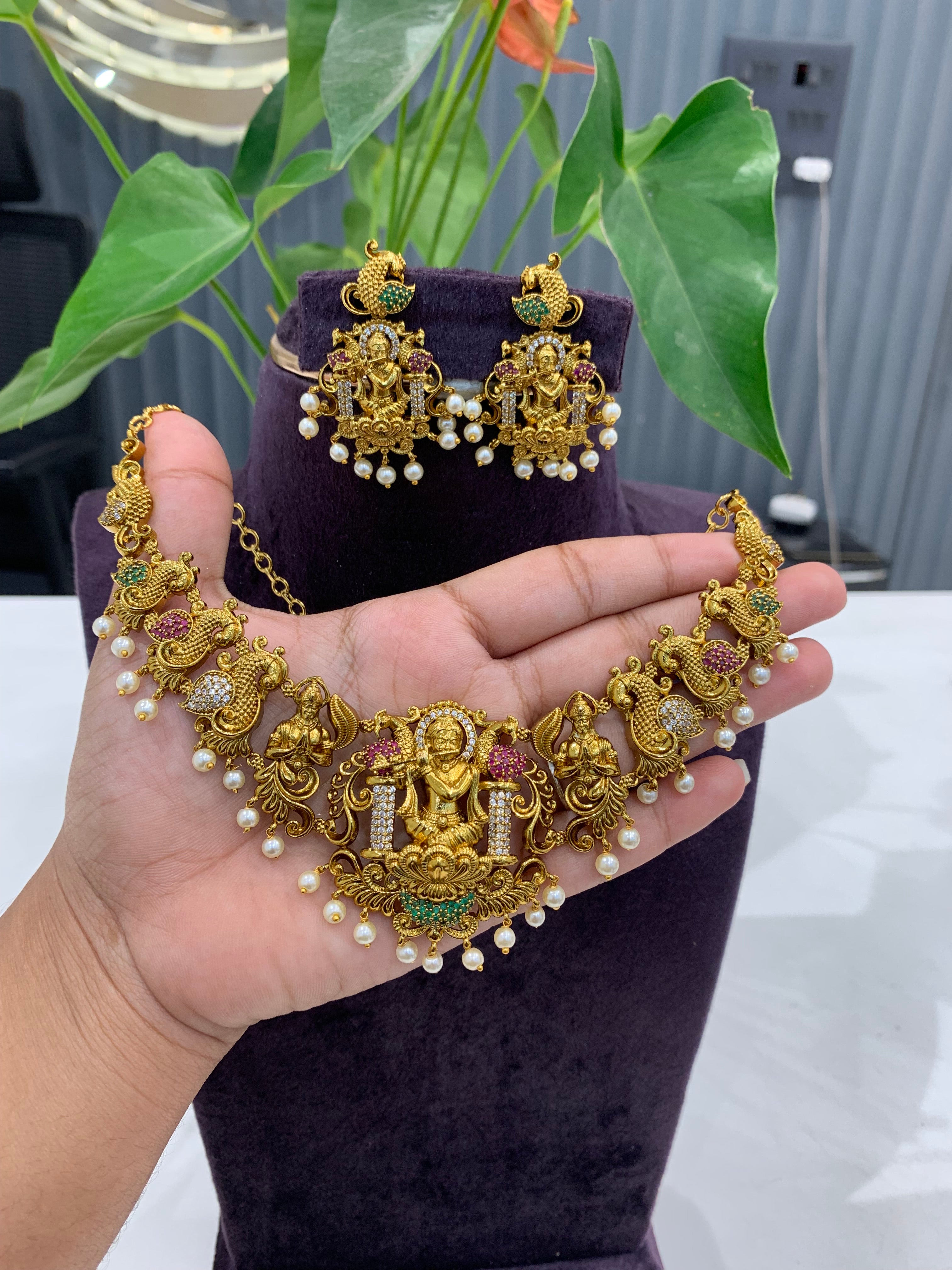 Beautiful nakshi necklace