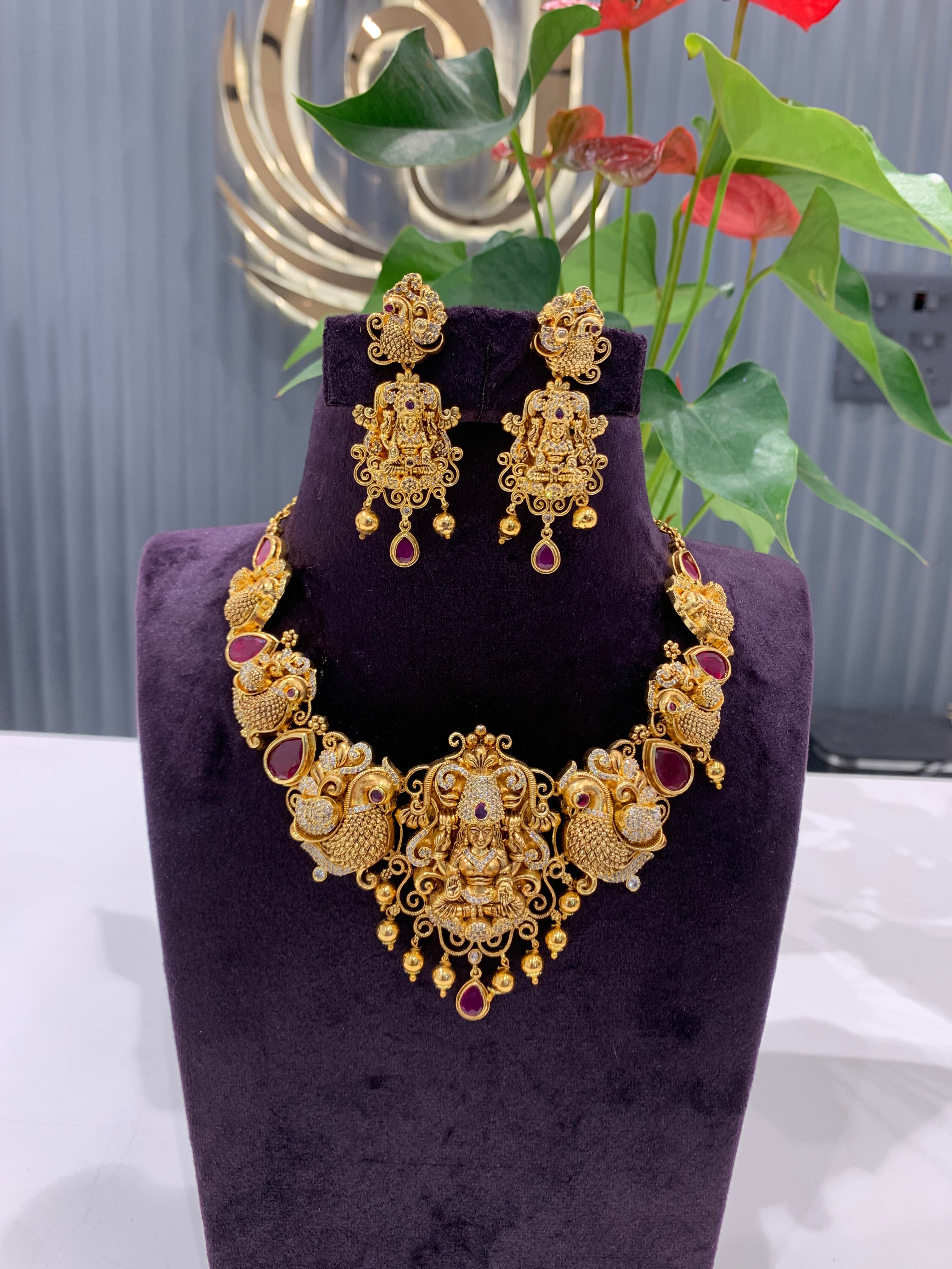 Premium Beautiful nakshi 3D necset