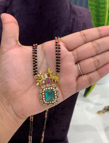 Beautiful Locket With Customised 24inche Blackbeads