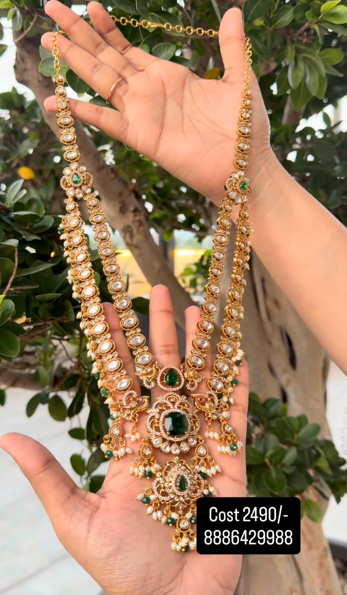 Beautiful kundhan style haram