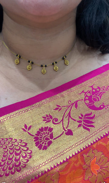 Beautiful trendy invisible chain with traditional drops
