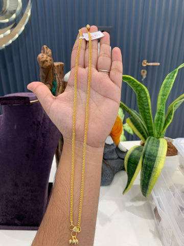 Beautiful gold polish anklets