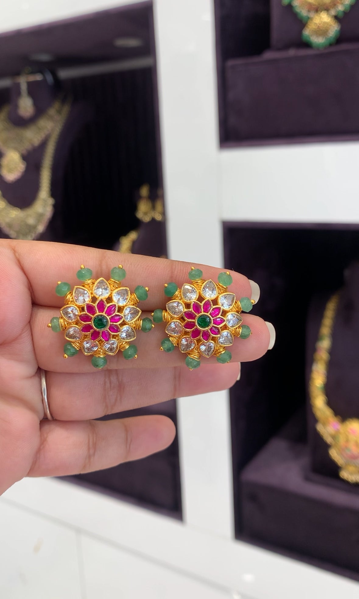 Beautiful jadav studs