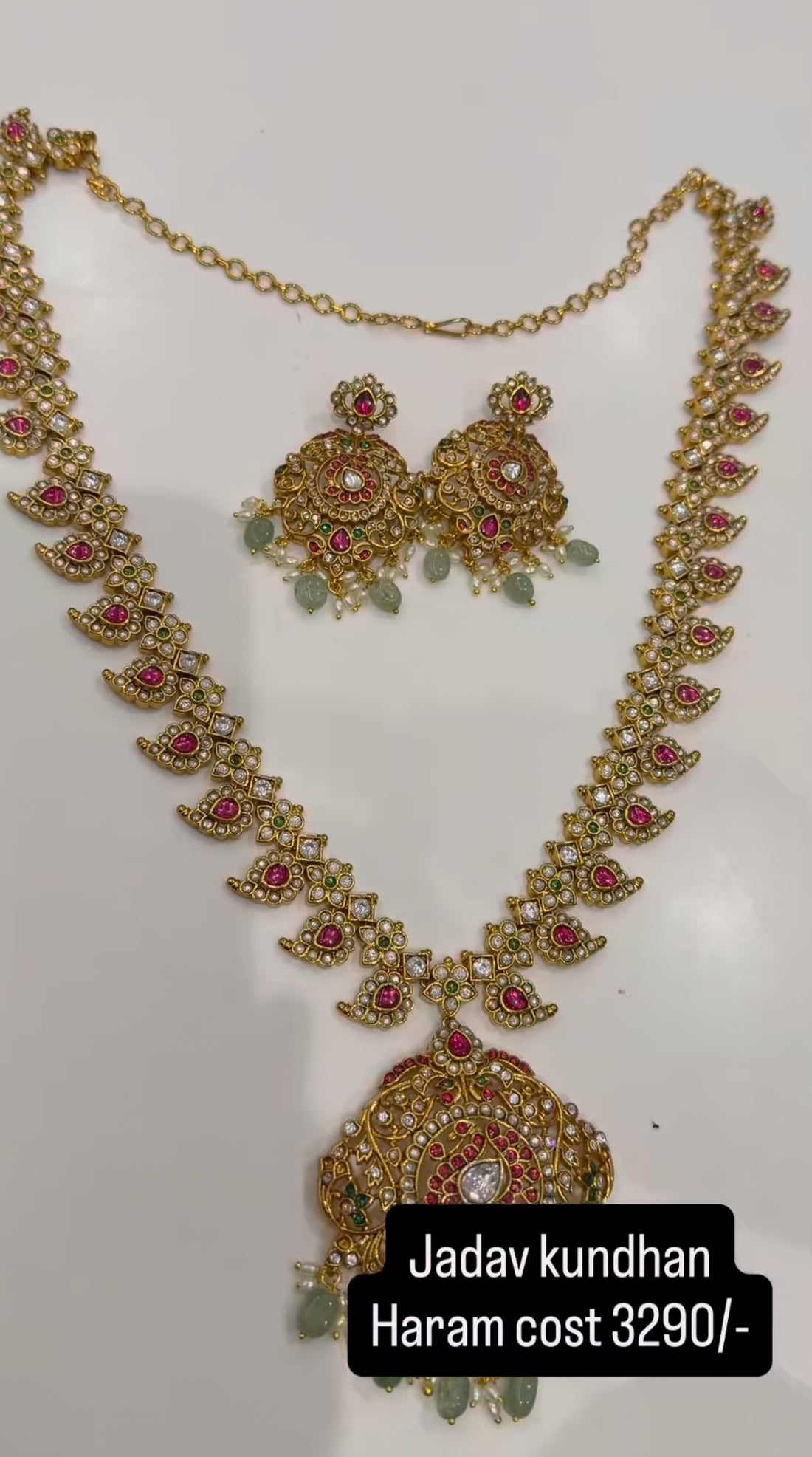Beautiful jadav kundhan haram