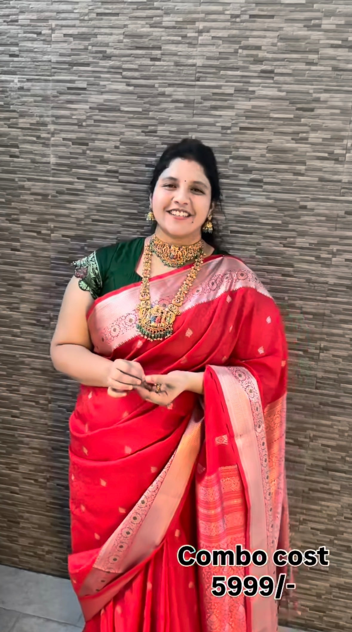 Beautiful meenakari bridal set