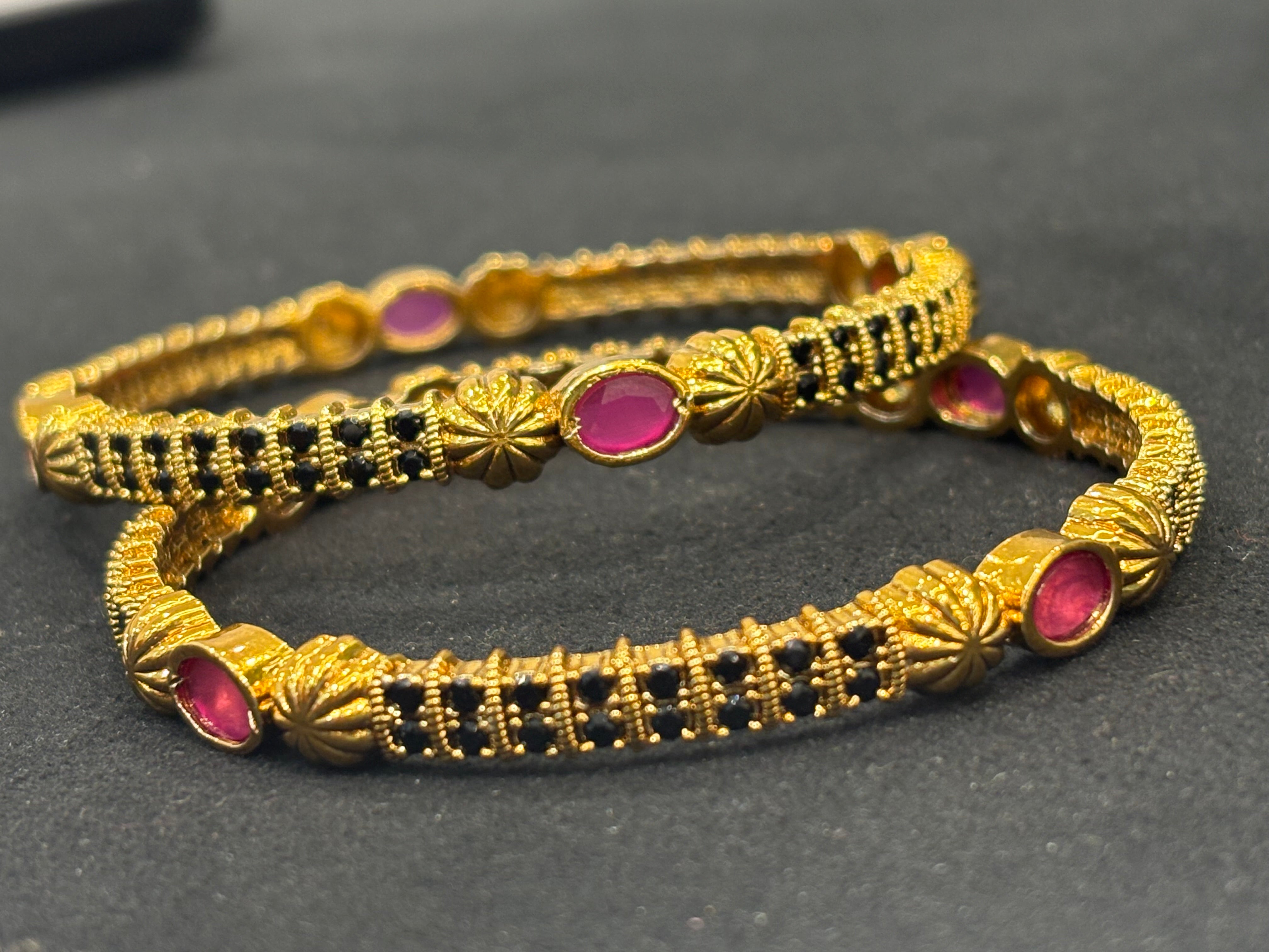 Beautiful black bangles