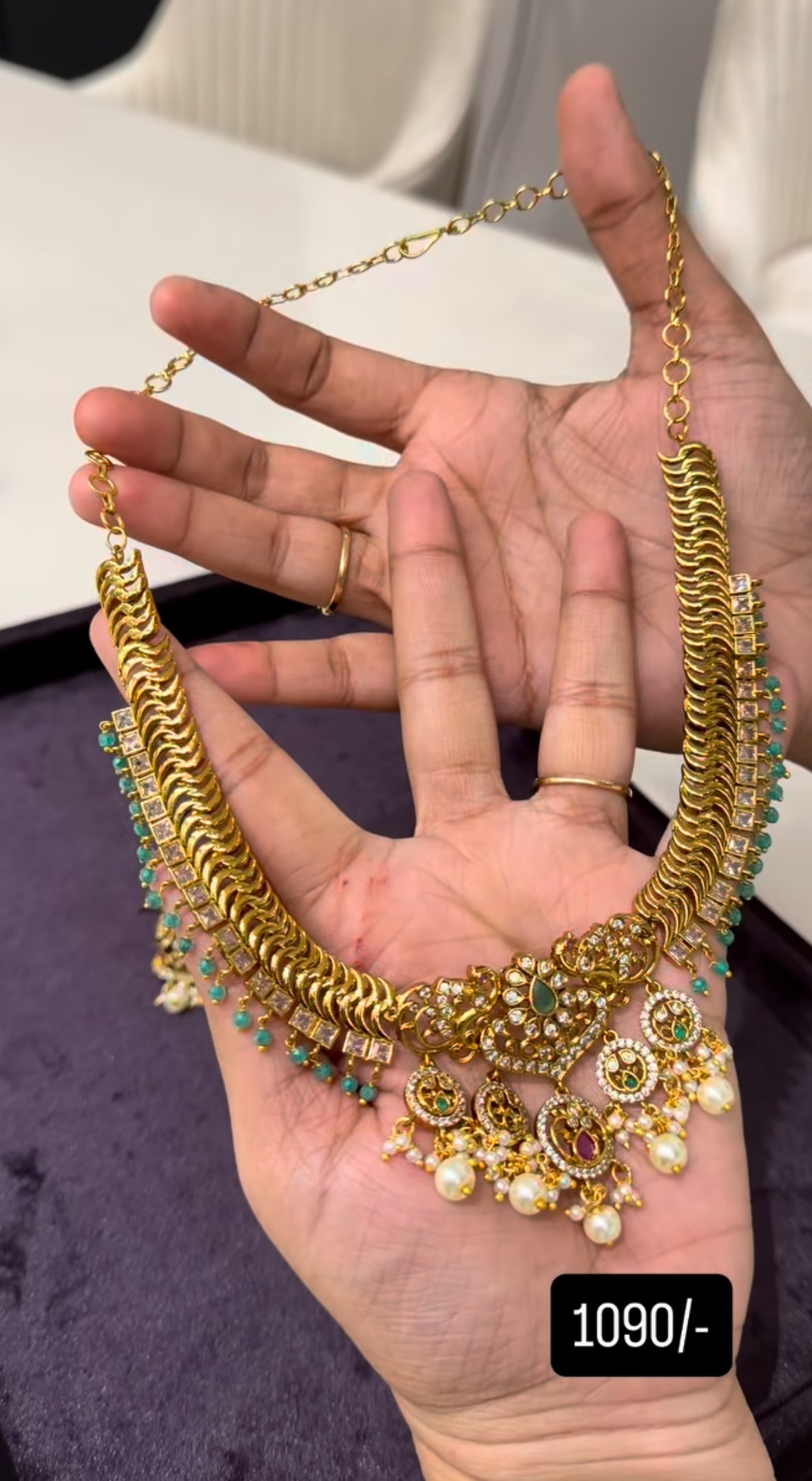 Beautiful jilebi necklace