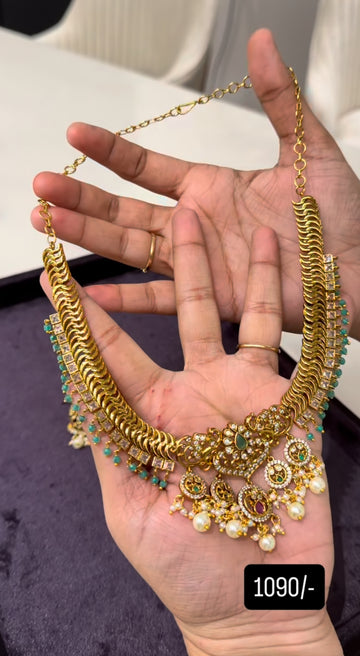 Beautiful jilebi necklace