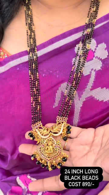 Beautiful customised 5 line  blackbeads 24inchs
