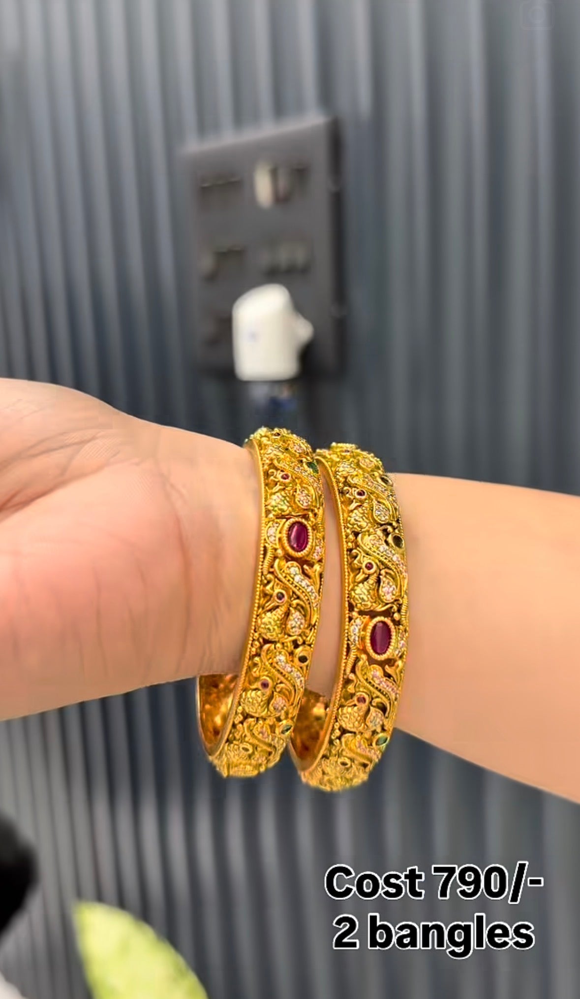 Beautiful nakshi bangles set of 2
