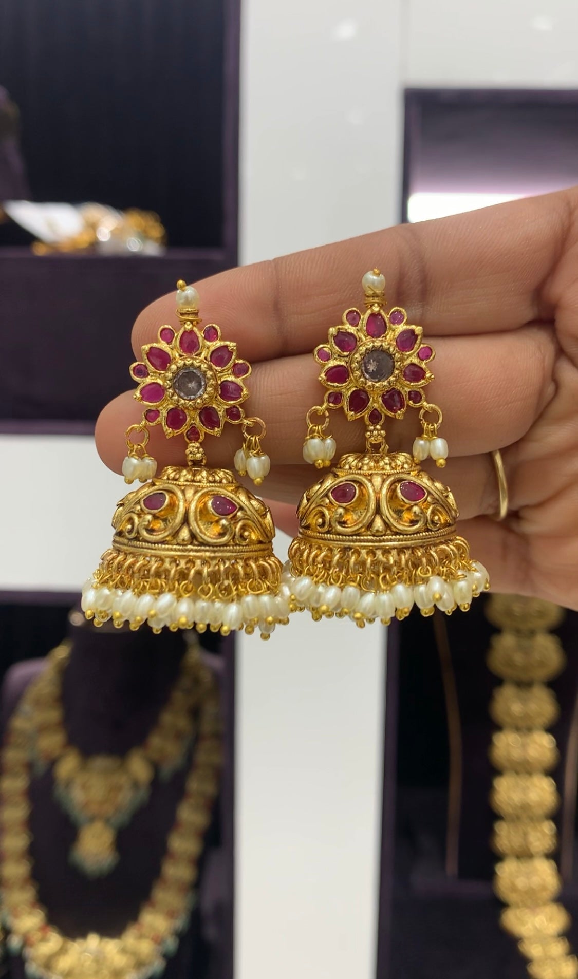 Beautiful Nakshi Jumkis
