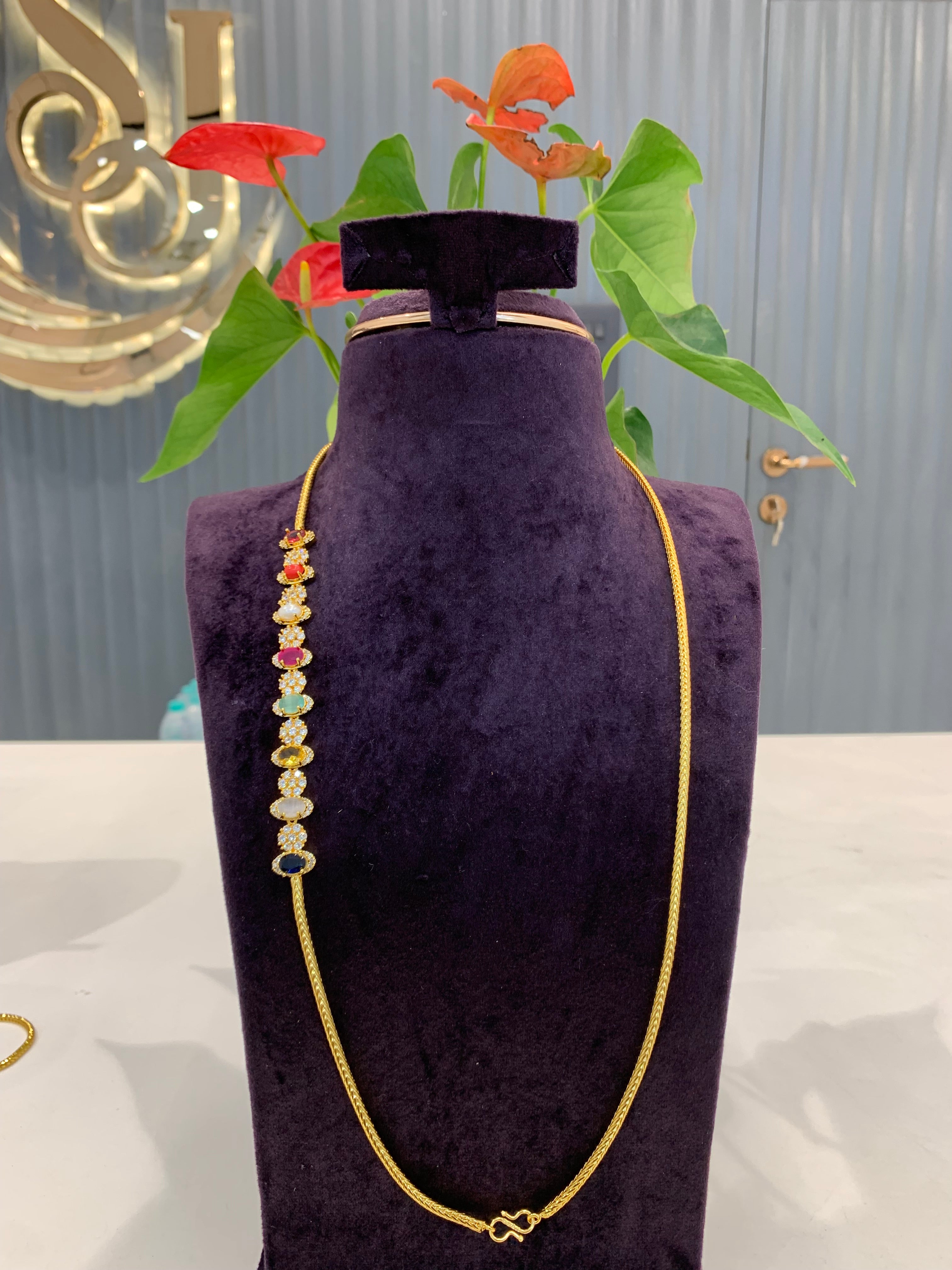 Beautiful navarathana thali chain
