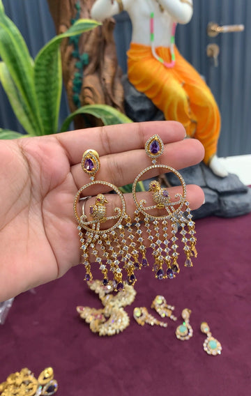 Beautiful party wear chandbali earrings