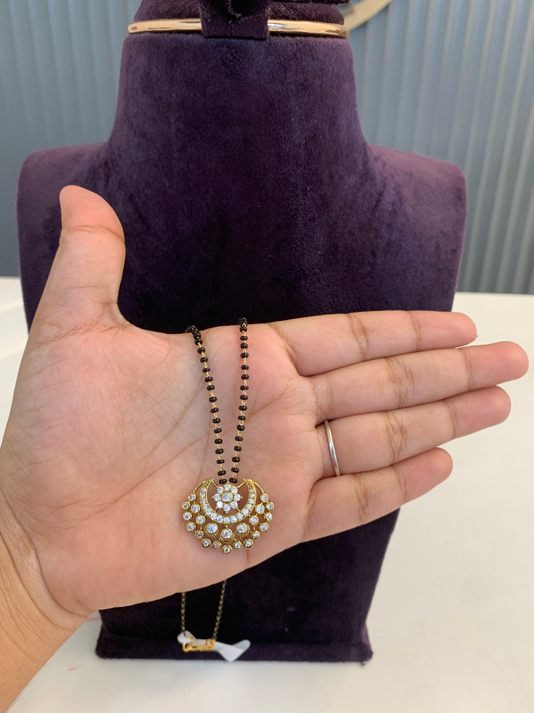 Beautiful black beads with cute pendent