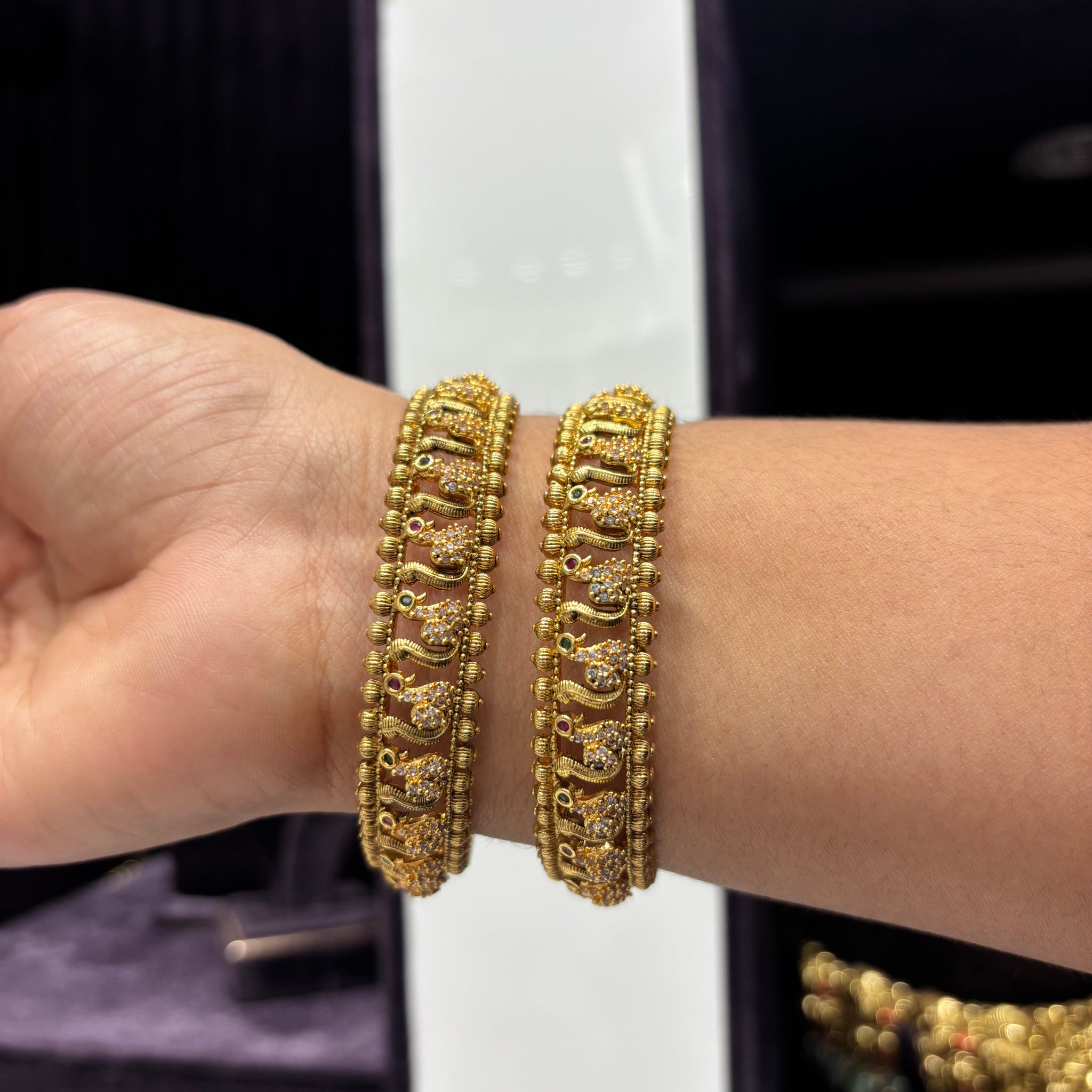 Nakshi Peacock Bangles