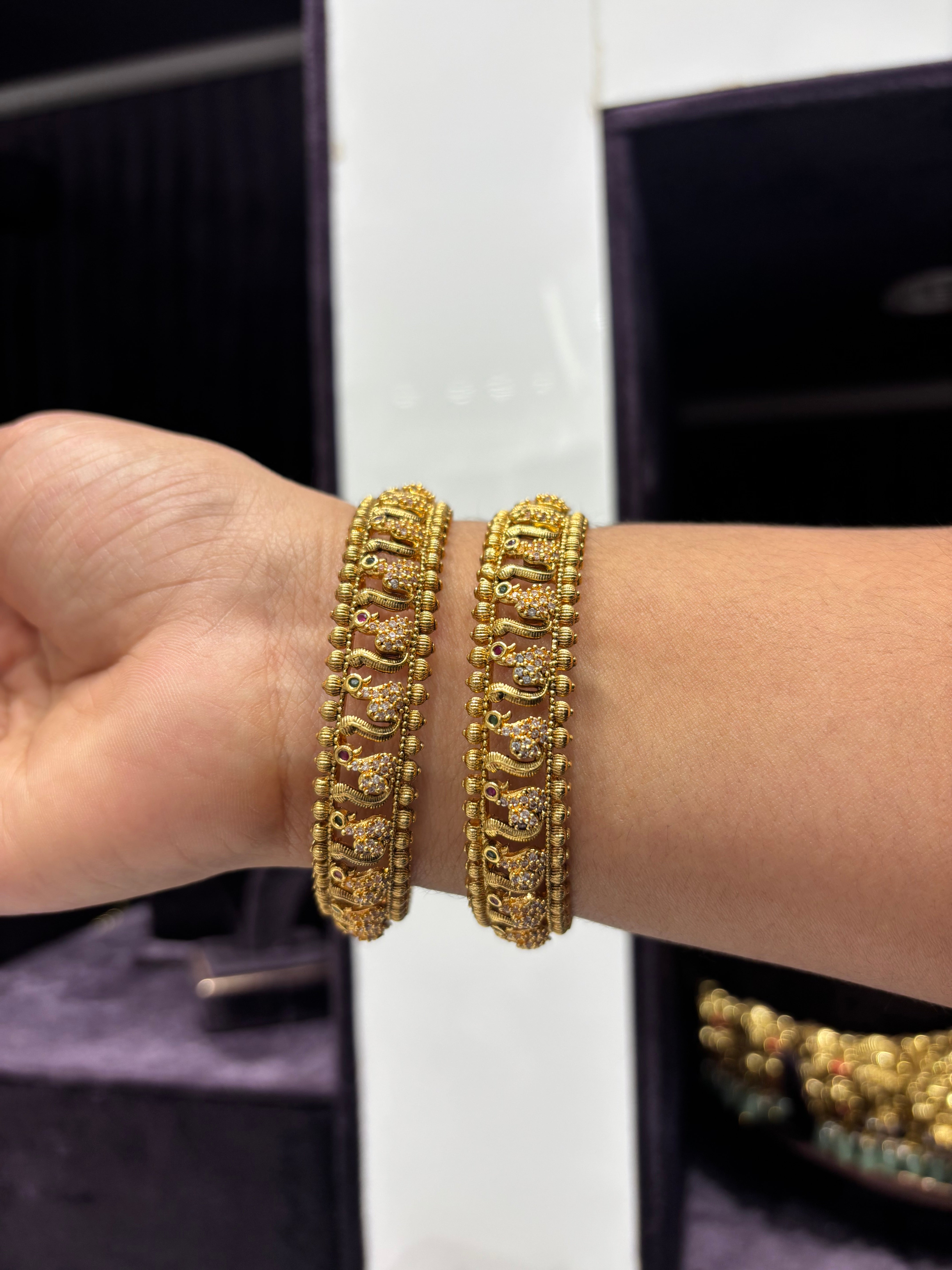 Nakshi Peacock Bangles