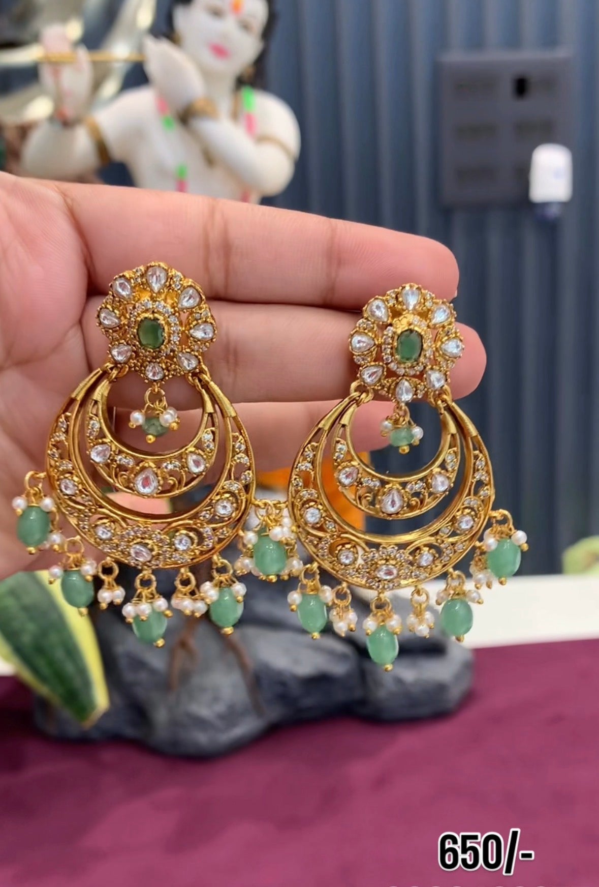 Beautiful customised chandbalis