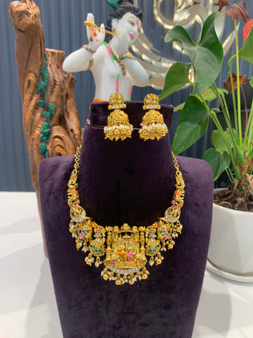Beautiful meenakari choker set