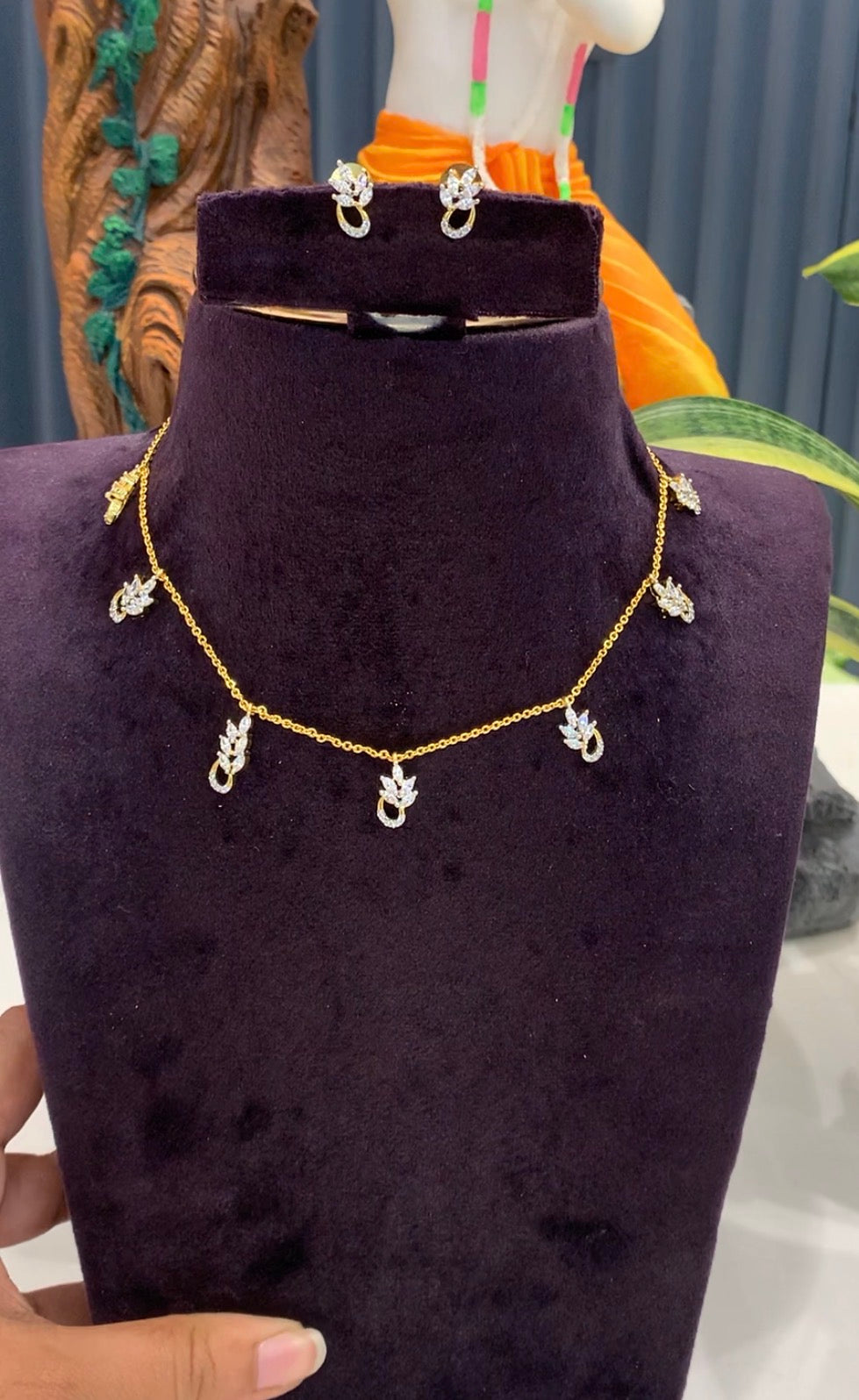 Beautiful Simple chandraharam Chain