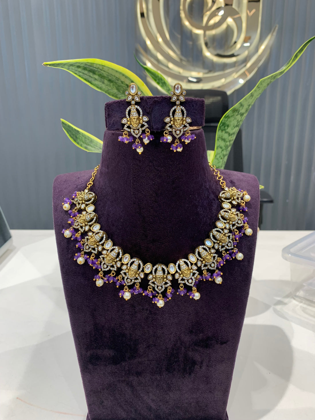 Beautiful lord balaji necklace
