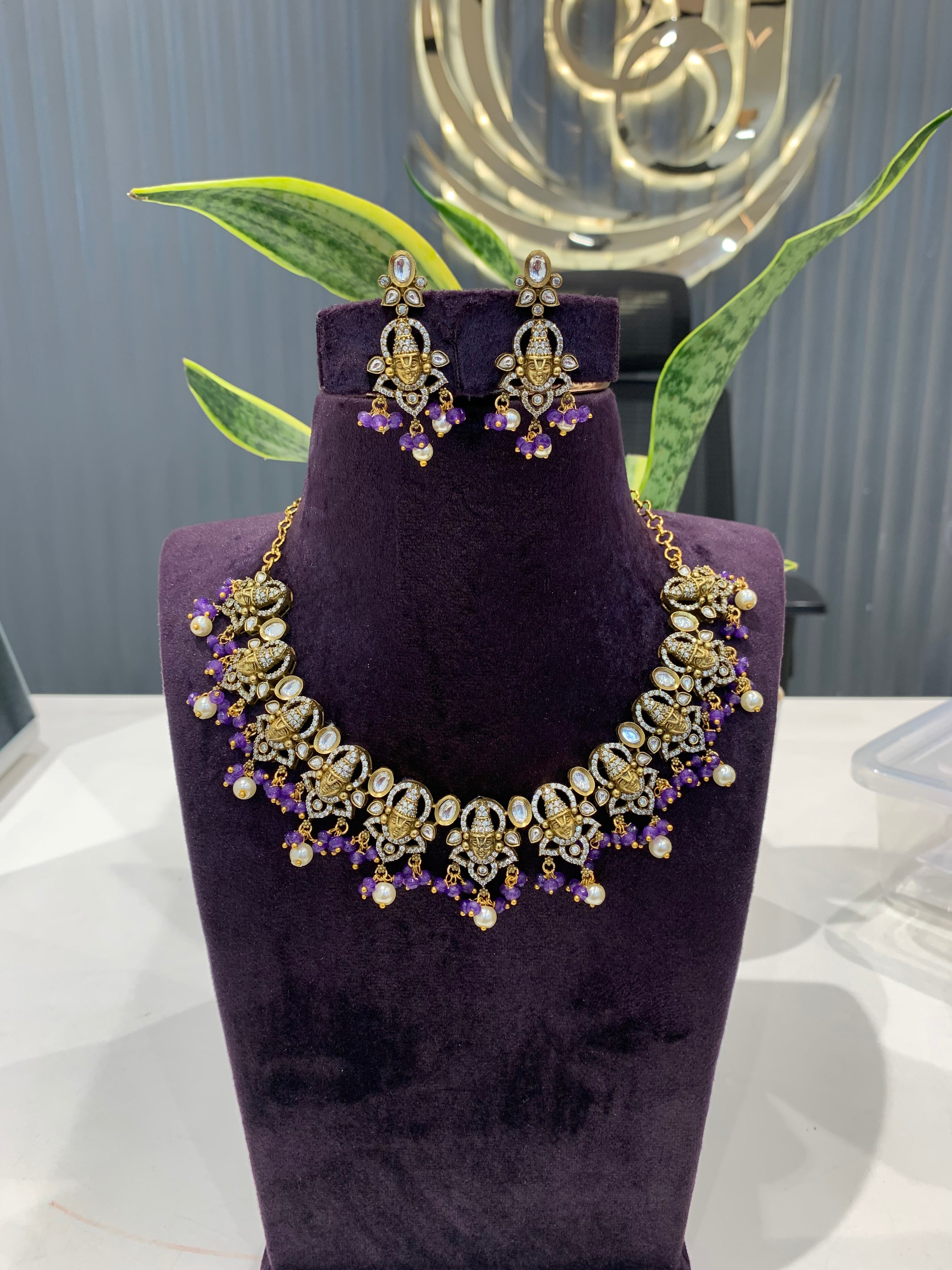 Beautiful lord balaji necklace
