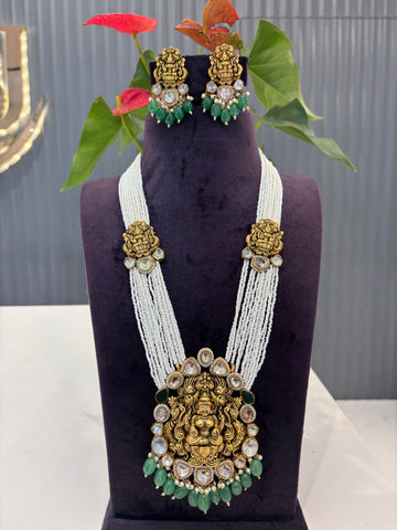 Beautiful Real Moissanite Stone Heavy Beads set