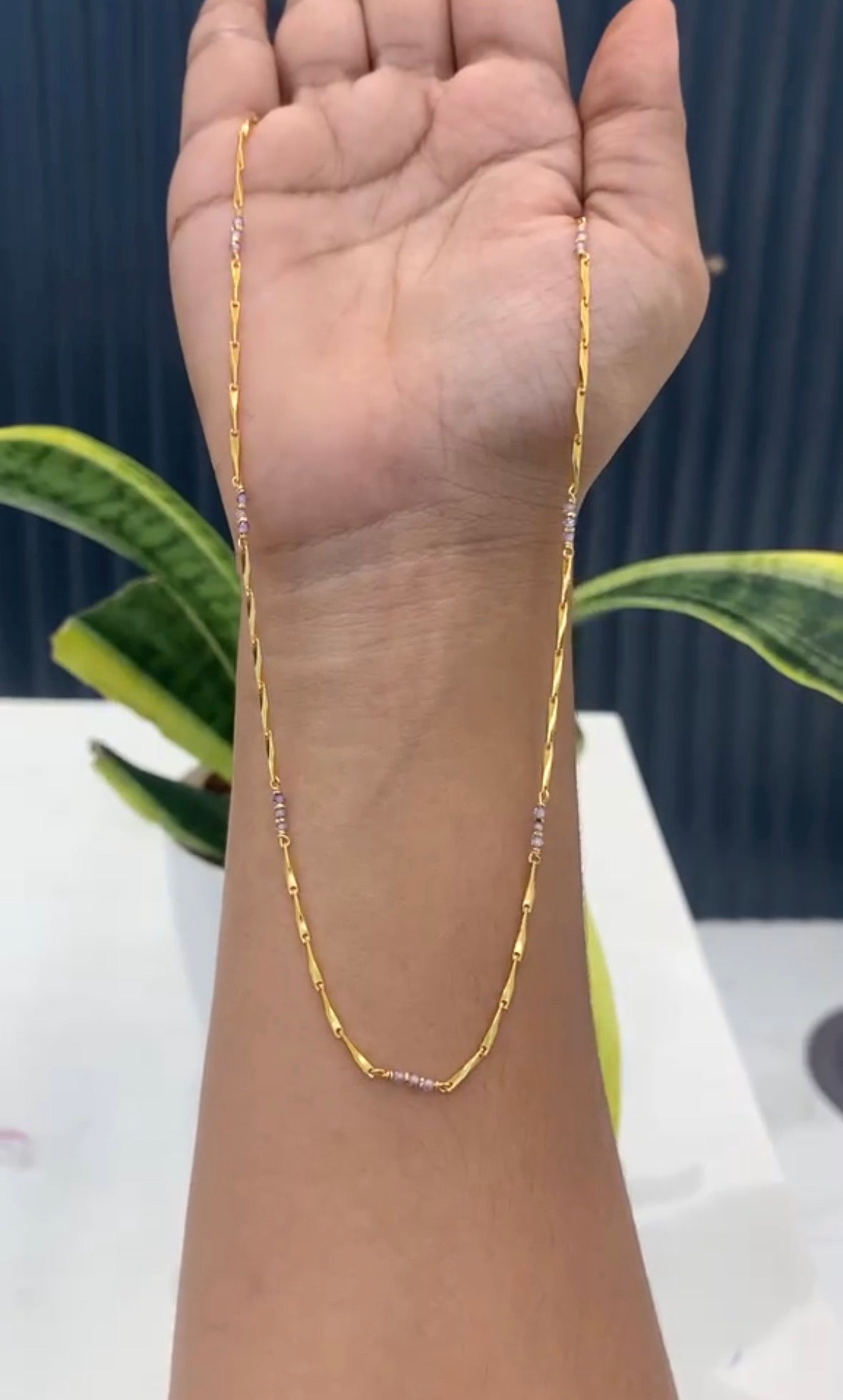 Beautiful Voilet Colour beads Pencil chains