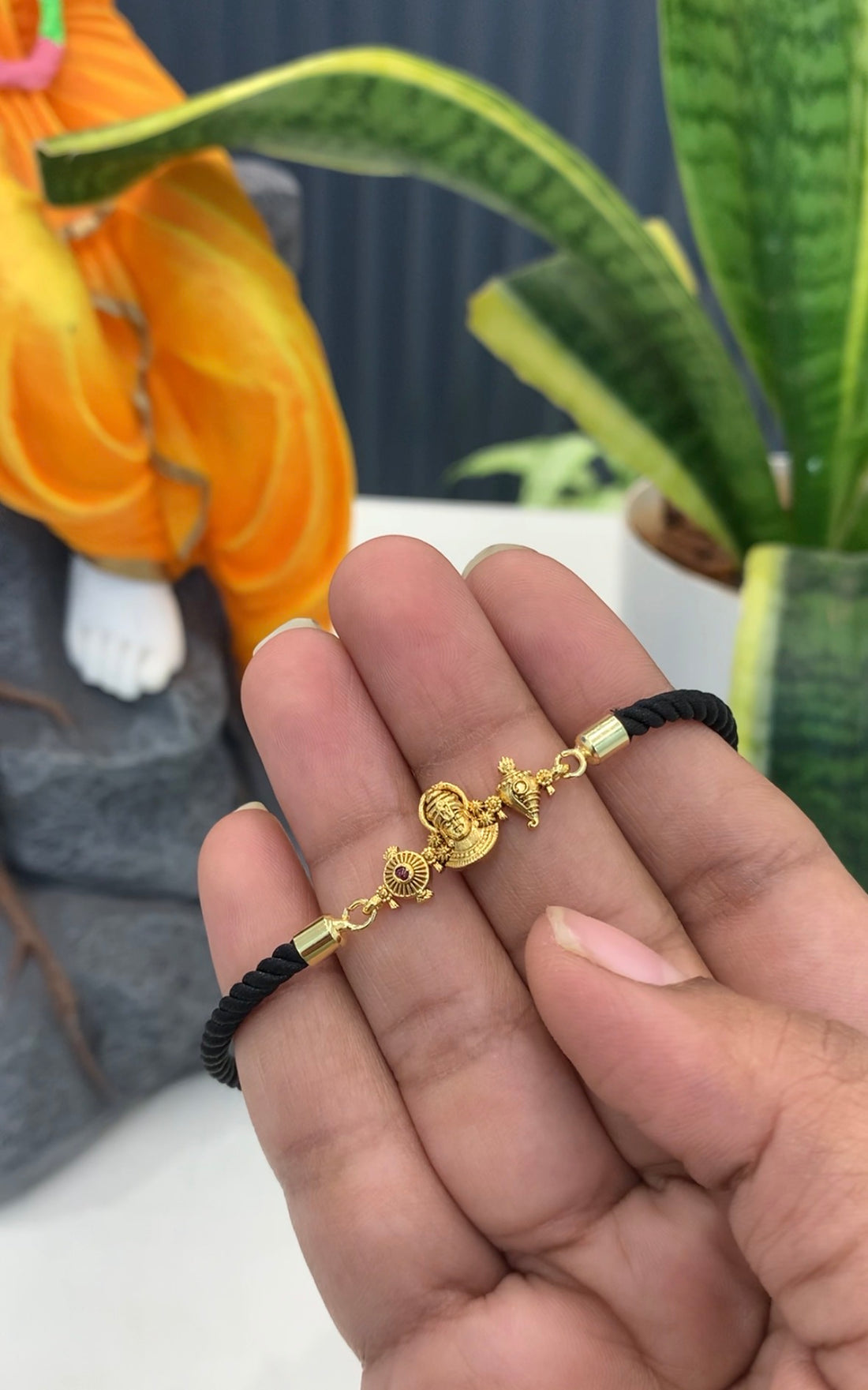 Beautiful balaji bracelet with adjustable black thread