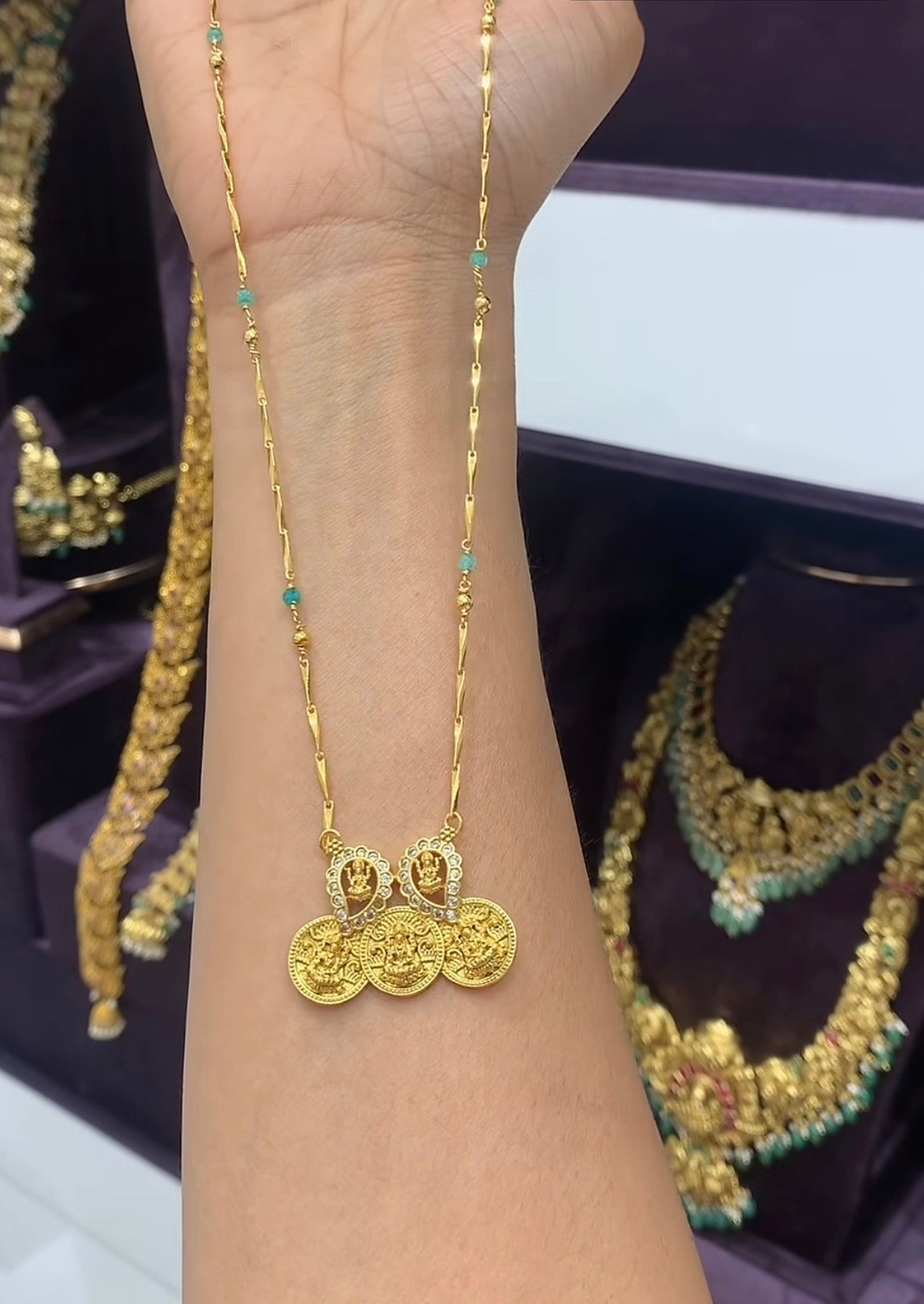 Beautiful Locket with Stylish Pencil chain