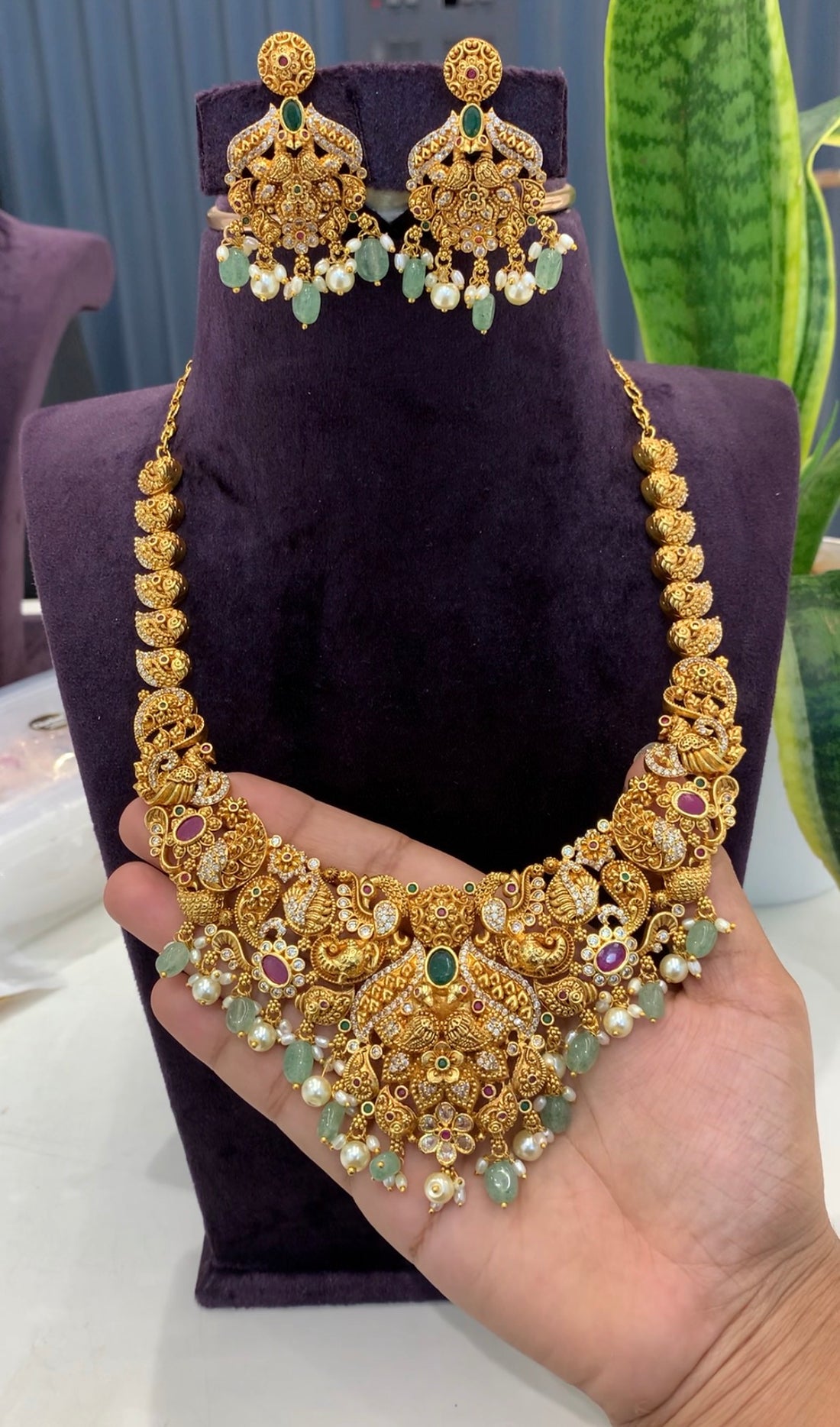 Beautiful traditional nakshi necklace