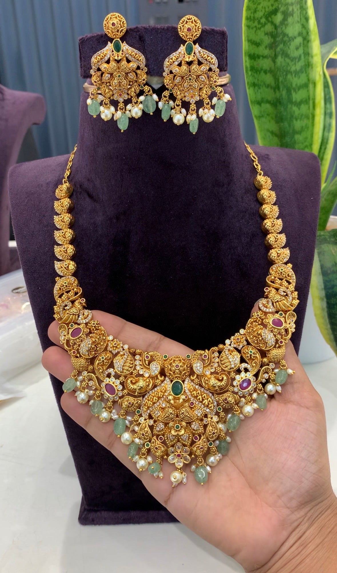 Beautiful traditional nakshi necklace