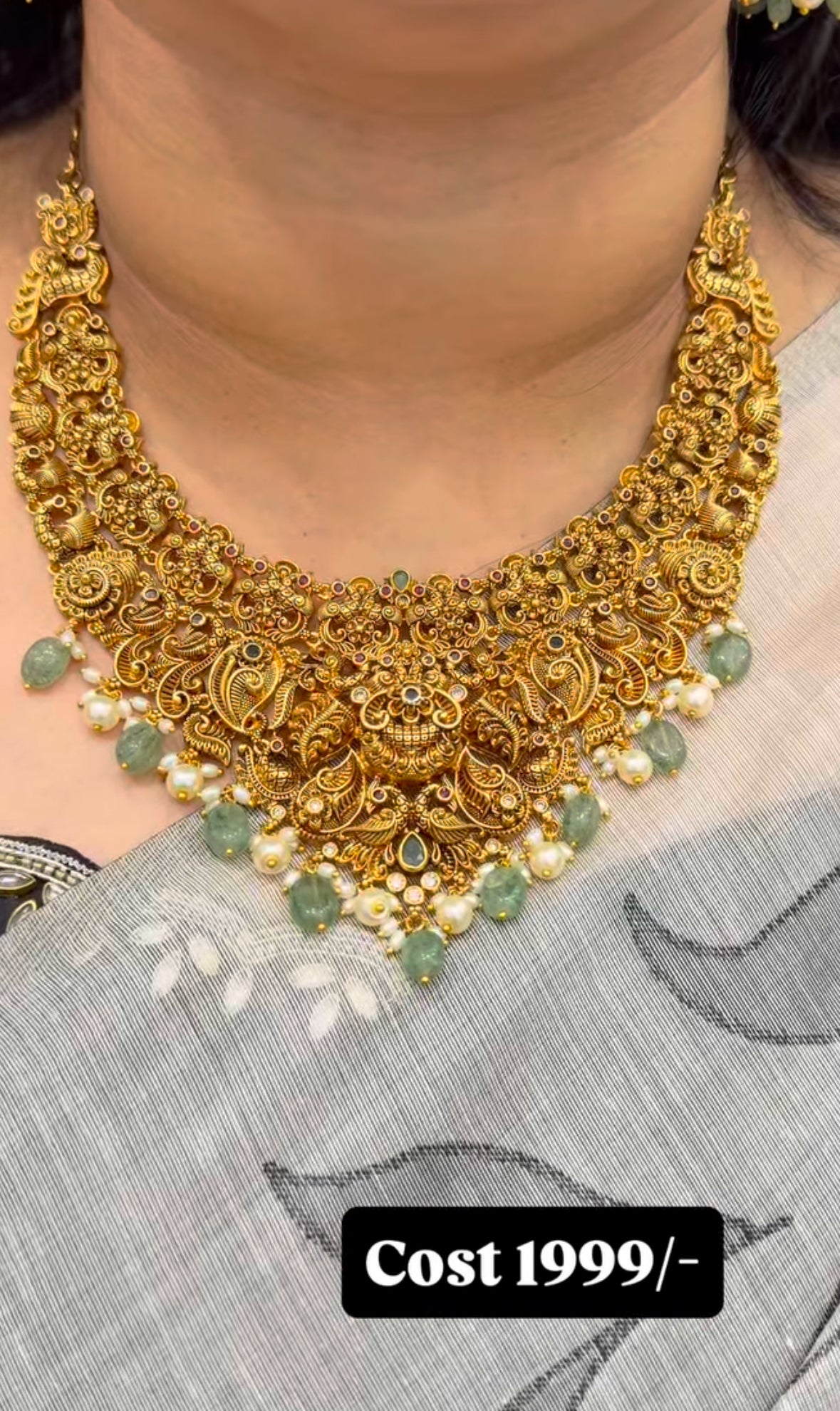 Beautiful nakshi 3D necklace