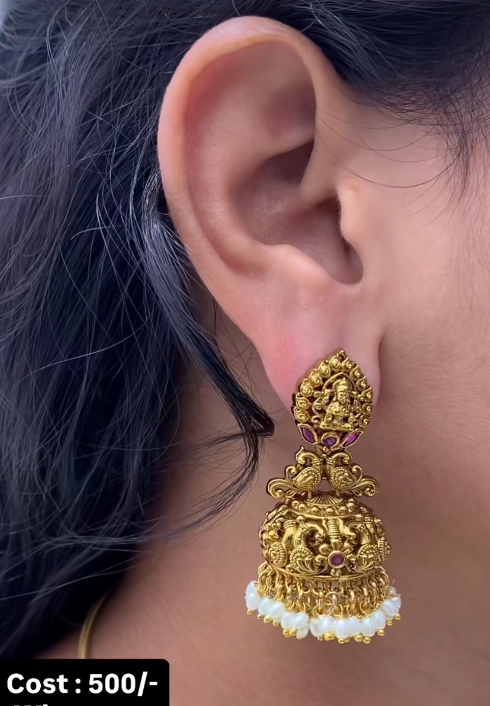 Beautiful Nakshi jumkies