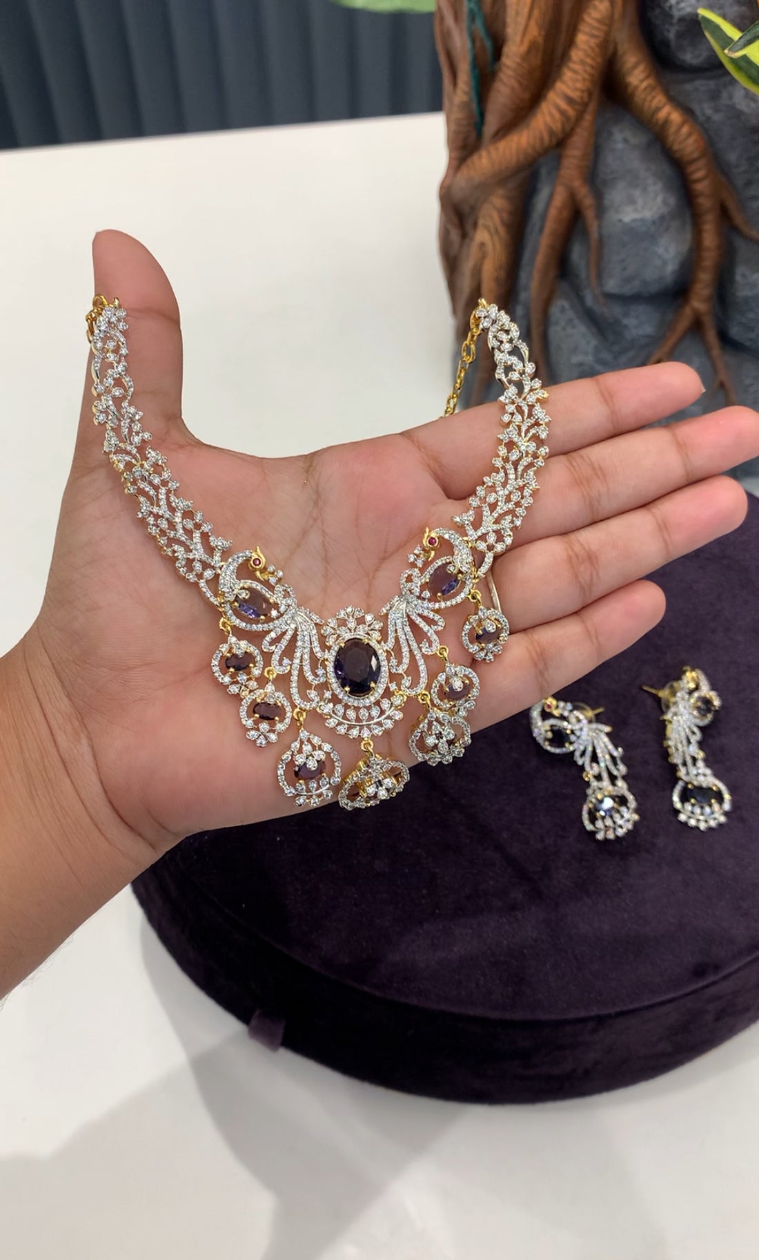 Beautiful purple necklace