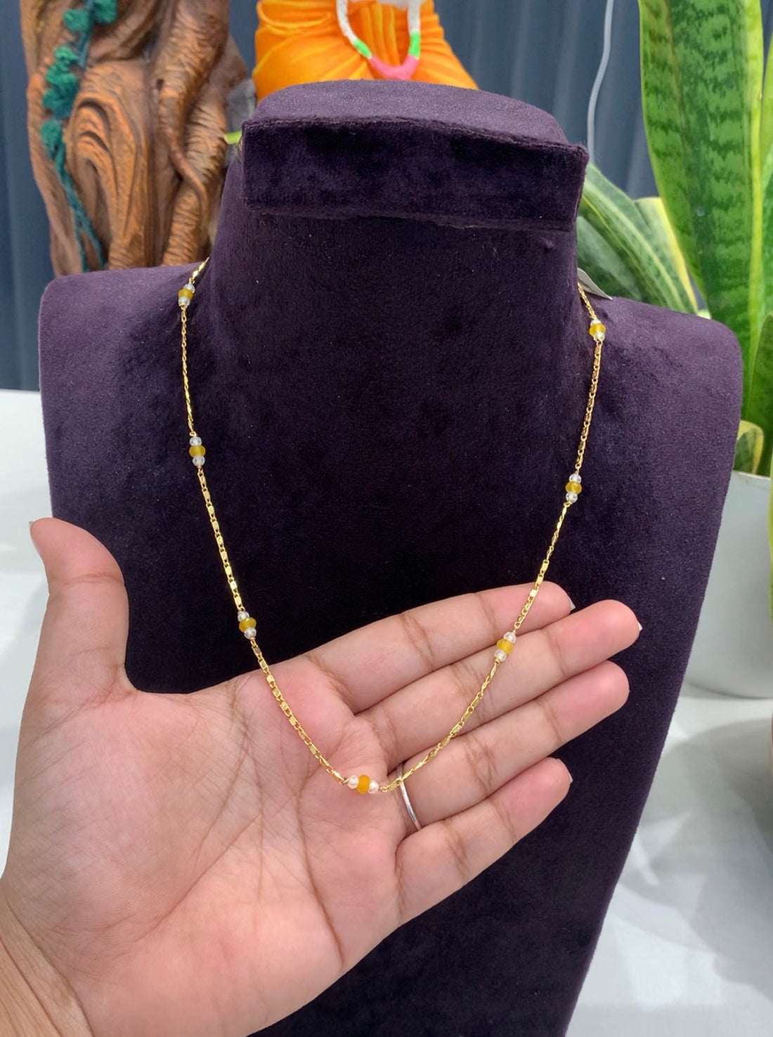 Beautiful Customised Handmade Simple Chain (18inches)