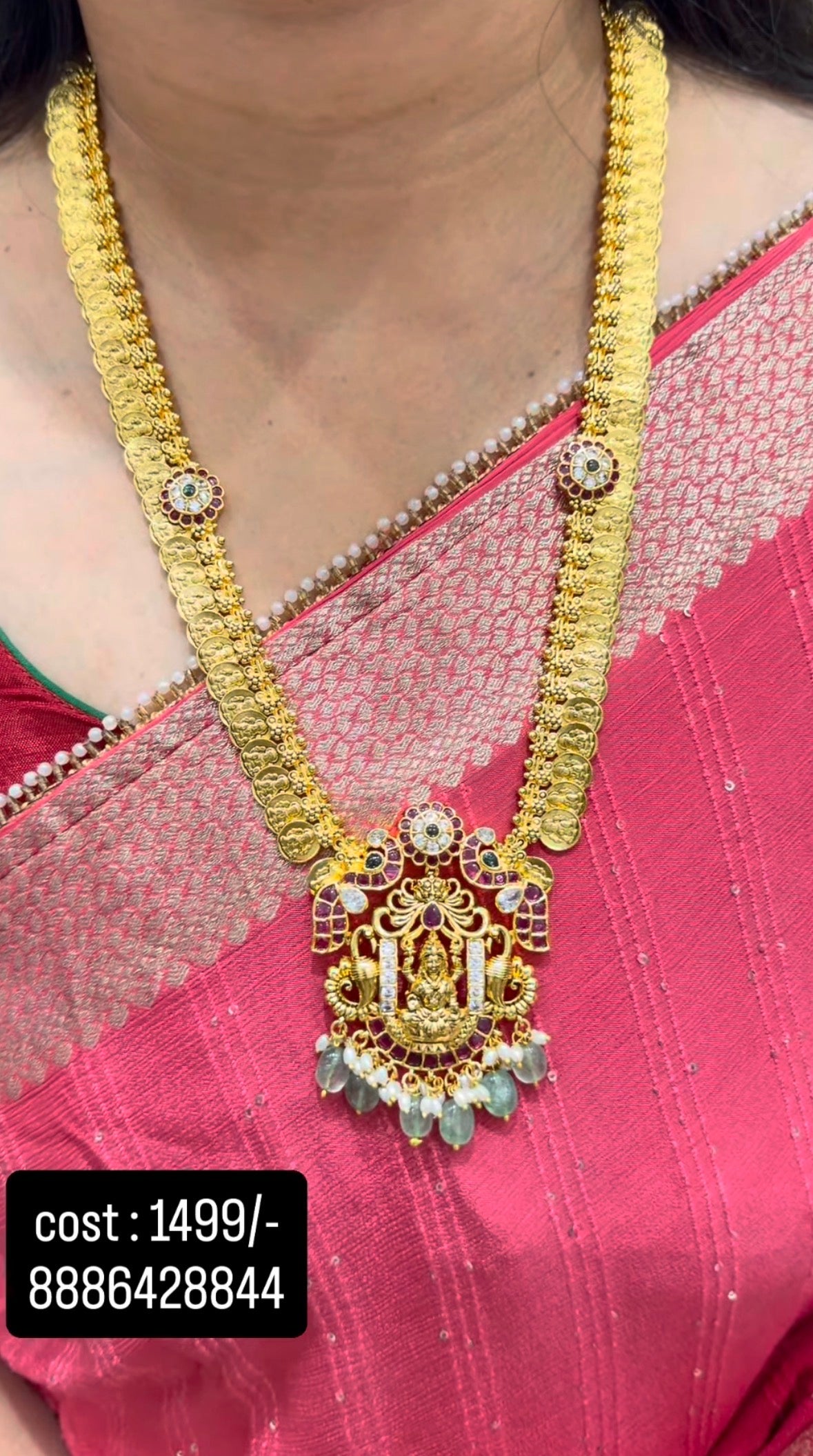 Beautiful traditional kasula haram with jumkies