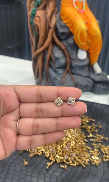 Beautiful screwback ruby studs