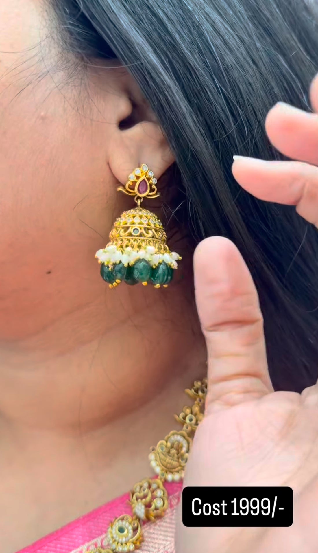 Beautiful nakshi short necklace