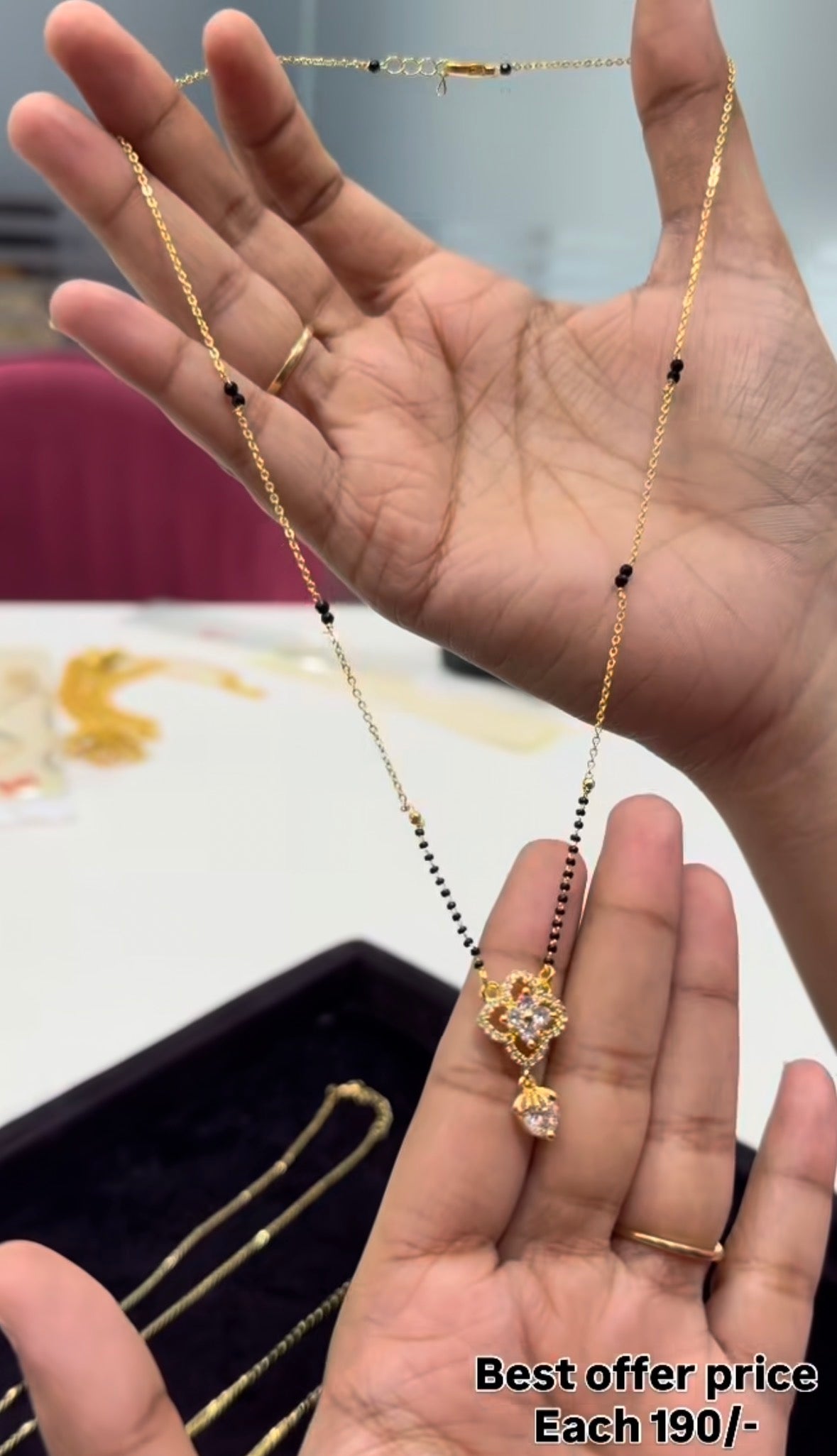 Beautiful fancy blackbeads