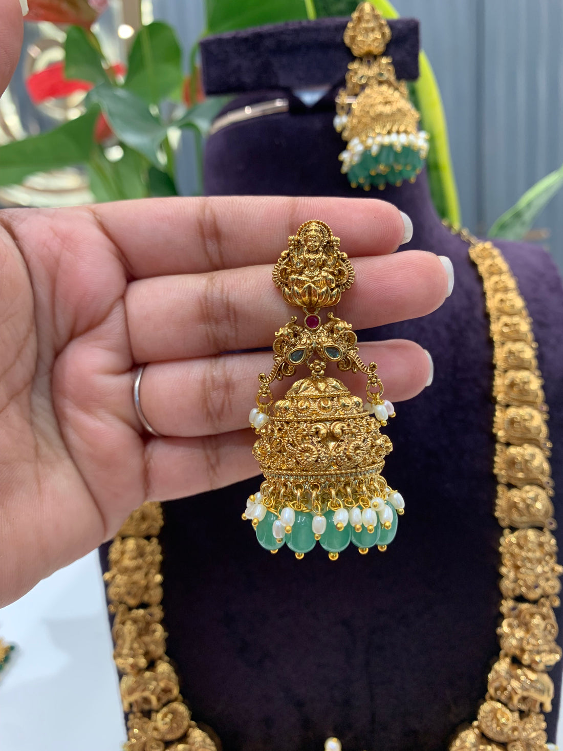 Beautiful 2 in 1 nakshi long haram