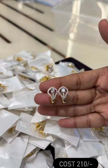 Beautiful diamond replica studs