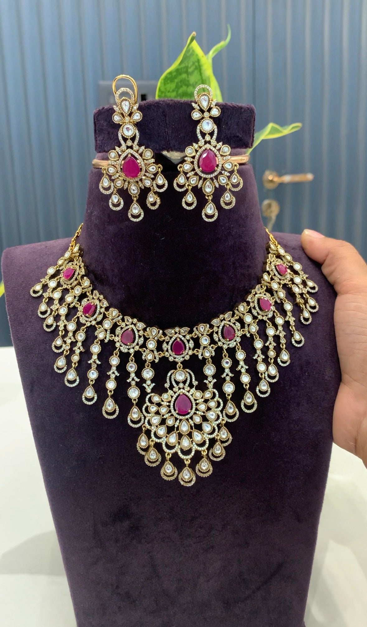 Beautiful Ruby Stone Necklace