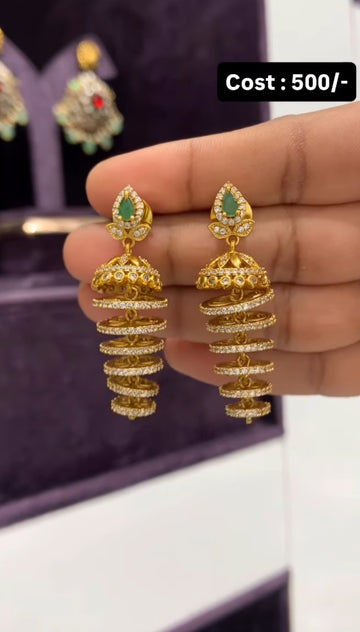 Beautiful spring jumkies green stone