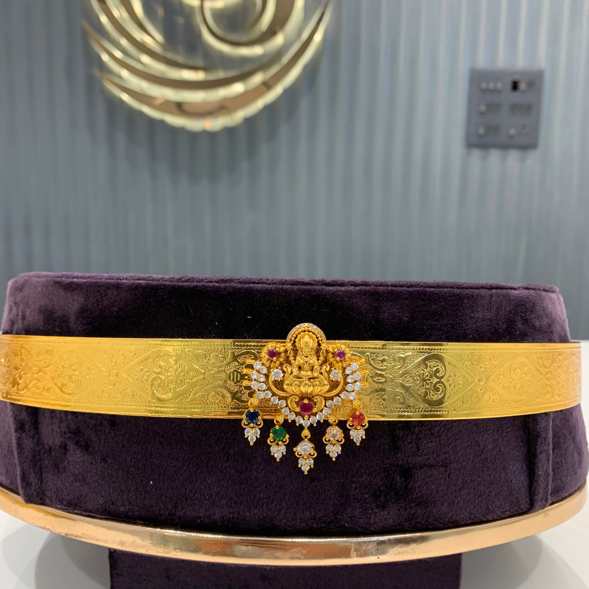 Beautiful kids vaddanam with Lakshmi Devi locket