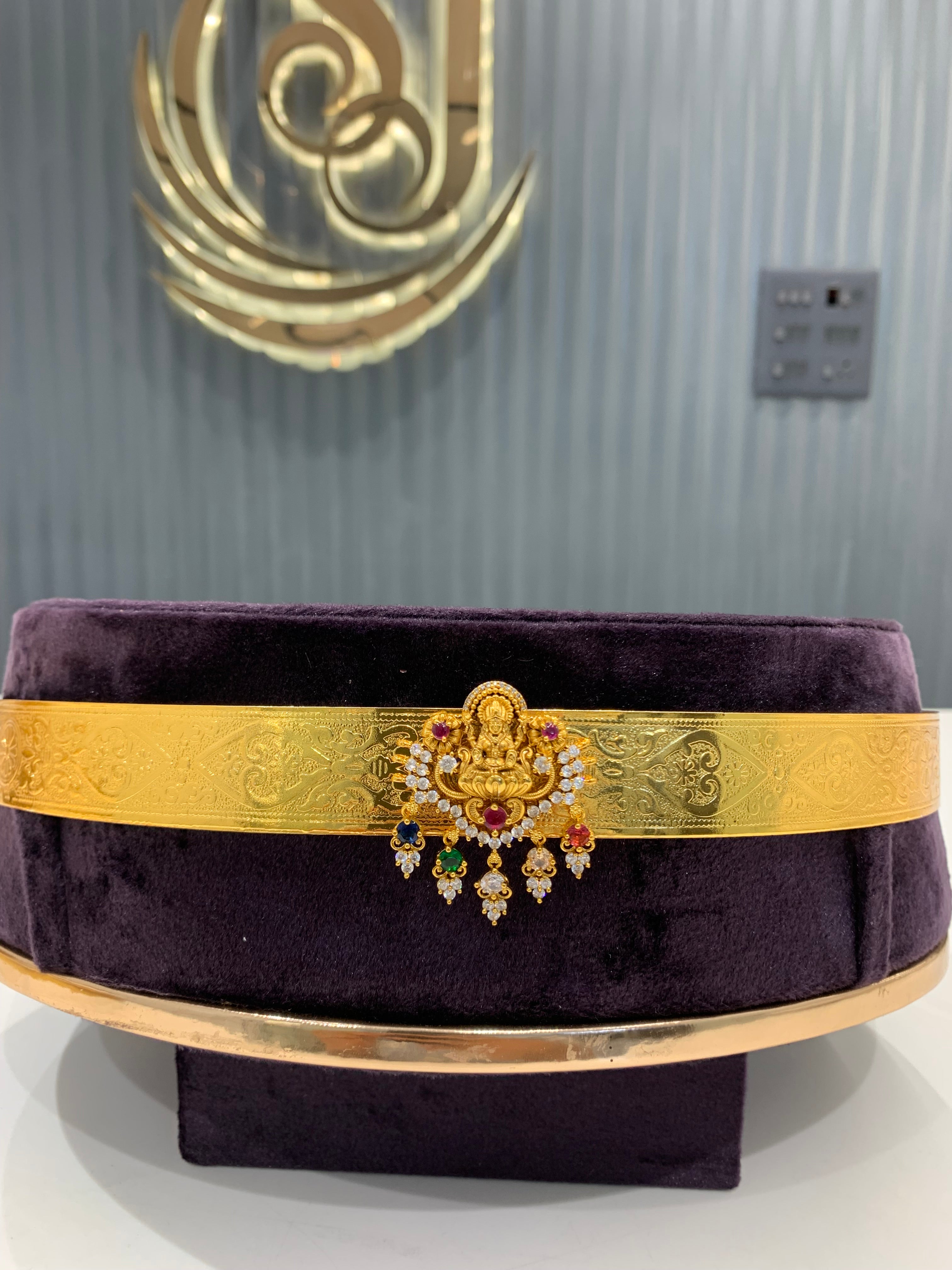 Beautiful kids vaddanam with Lakshmi Devi locket