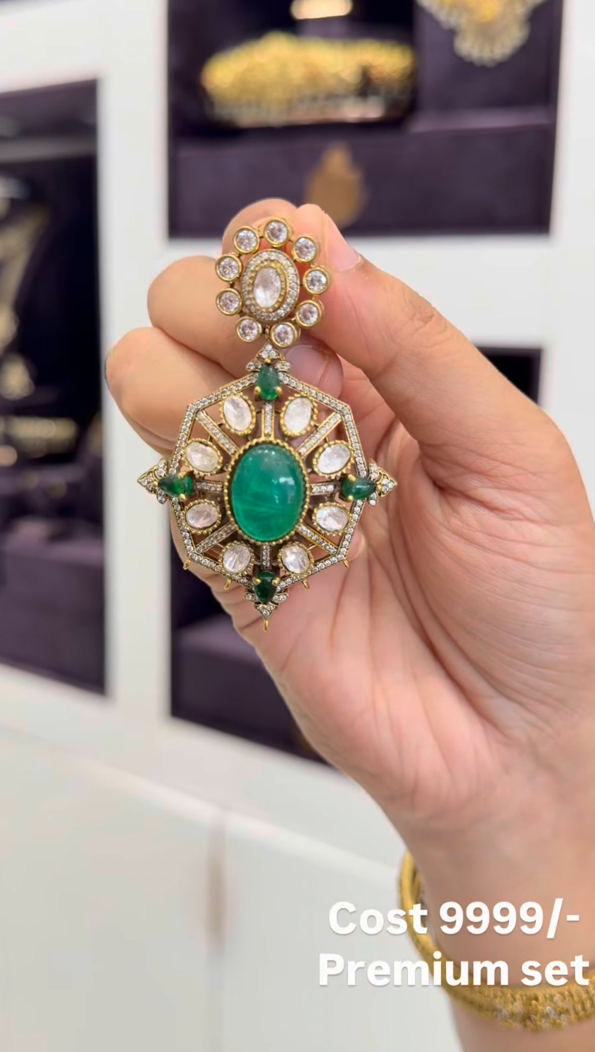 Beautiful real moissanite stone haram