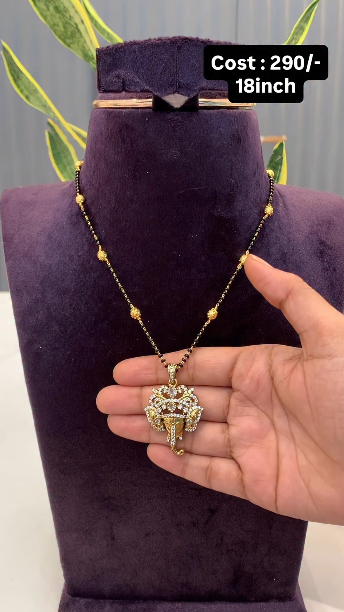 Beautiful ganesh  blackbeads